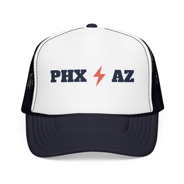 Phoenix, Arizona Retro Trucker Hat - Lightning Foam Cap - Lightning