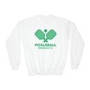 Minnesota Youth Sweatshirt - Pickleball Unisex Kid's Minnesota Crewneck Sweatshirt-1