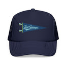 Hot Springs National Park Pennant Trucker Hat — Vintage Foam Mesh Cap-2