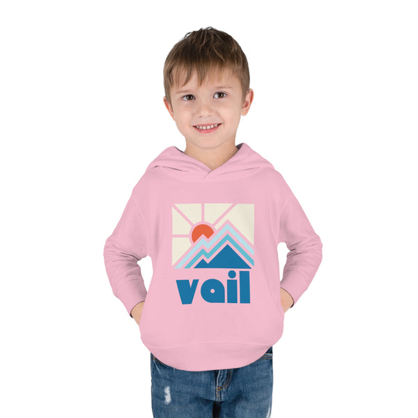 Vail, Colorado Toddler Hoodie - Minimal Style Unisex Vail Toddler Sweatshirt