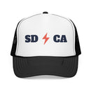 San Diego, California Retro Trucker Hat - Lightning Foam Cap-2
