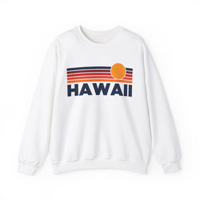 Hawaii Sweatshirt Retro Sun Unisex - Vintage Hawaii Inspired Warm Pullover Jumper