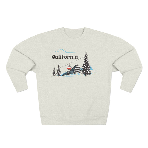 Premium California Sweatshirt Unisex Crewneck, Premium Sweatshirt, Crewneck Jumper, Ski Resort Apparel