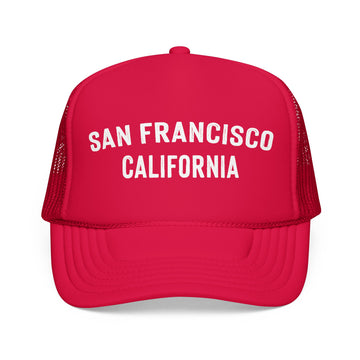 Buy red San Francisco, California Trucker Hat - San Francisco Cap