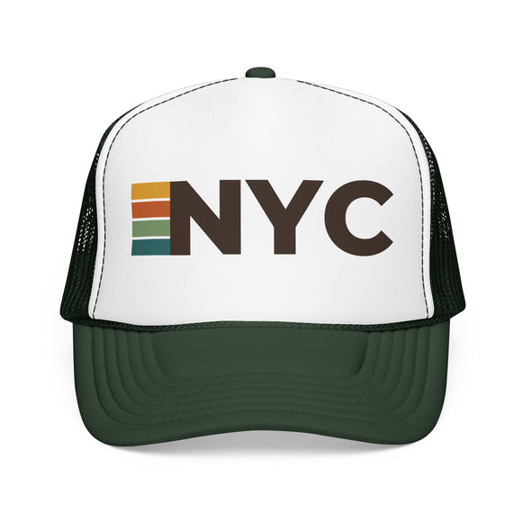 New York City, New York Trucker Hat - NYC Abbr retro cap