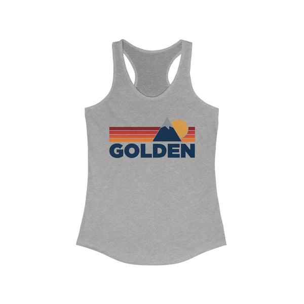 Golden, Colorado Women's Racerback Tank Top - Mountain Lover Sleeveless Shirt, Women's Golden Hiking Tank