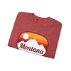 Montana Sweatshirt - Unisex Retro Ombre Montana Crewneck Sweatshirt