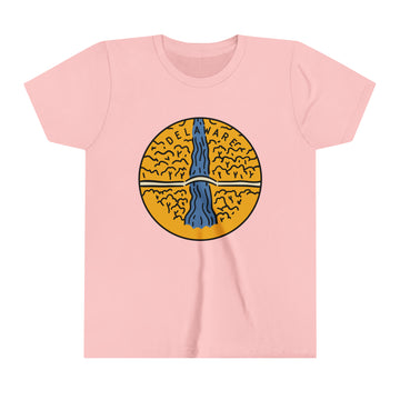 Buy pink Delaware Youth T-Shirt - Unisex Kids Delaware Shirt