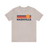 Nashville, Tennessee T-Shirt Retro Sun Ombre Unisex Tee, Vintage Tennessee Tee, Mountain Sun Nashville Tee, Tennessee Souvenir Shirt