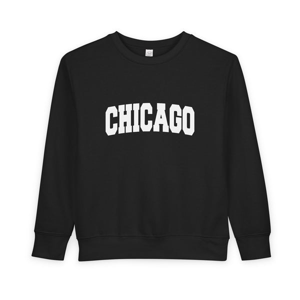 Chicago, Illinois Toddler Sweatshirt - Chicago Toddler Crewneck Sweatshirt