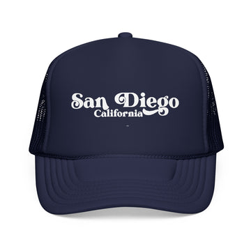 San Diego, California Trucker Hat - Foam San Diego Cap