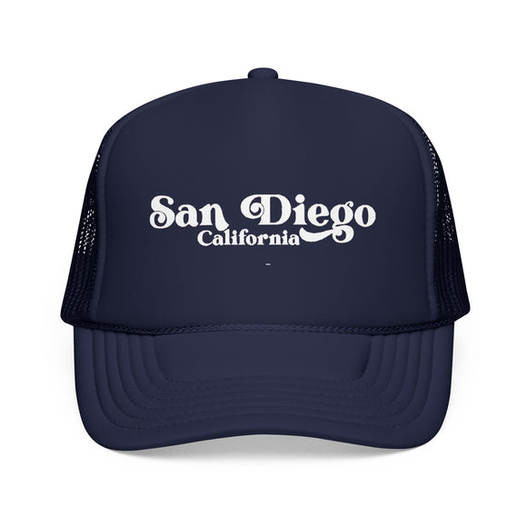 San Diego, California Trucker Hat - Foam San Diego Cap