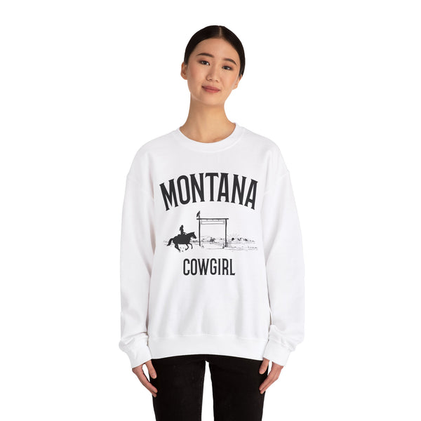 Montana Sweatshirt - Mountain Cowgirl Graphic Crewneck