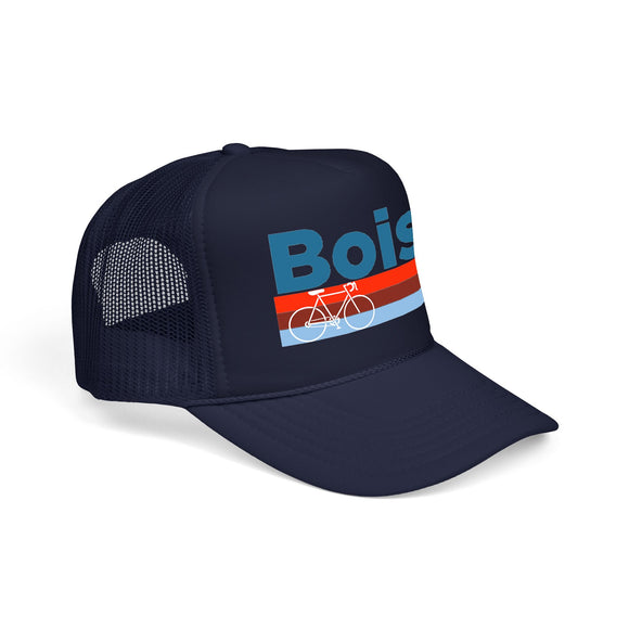 Boise, Idaho Trucker Hat - Foam Boise Bike Cap