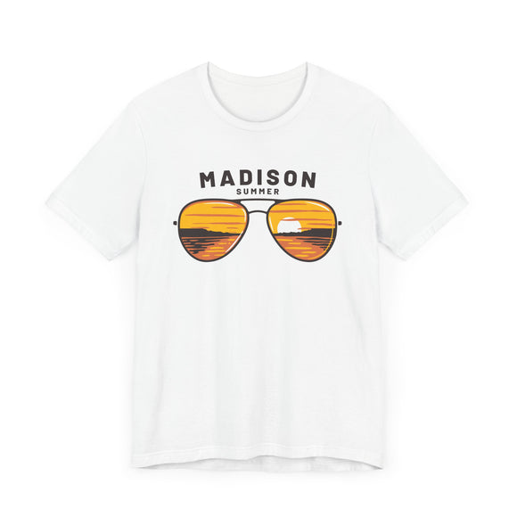 Madison, Wisconsin T Shirt - Sunglasses Lake Graphic Tee