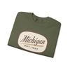 Michigan Sweatshirt - Unisex Retro Michigan Crewneck Sweatshirt
