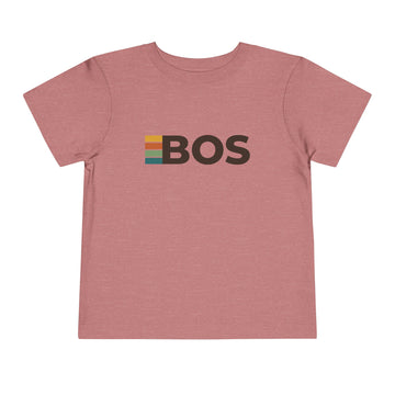Buy heather-mauve Boston, Massachusetts Toddler Tee - BOS Kids T Shirt