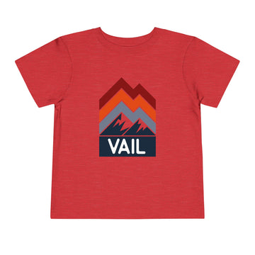 Buy heather-red Vail, Colorado Toddler T-Shirt - Retro Palm Tree Toddler Vail Shirt