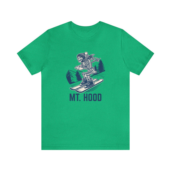 Mt Hood, Oregon T-Shirt - Skeleton Skier Unisex Mt Hood Shirt