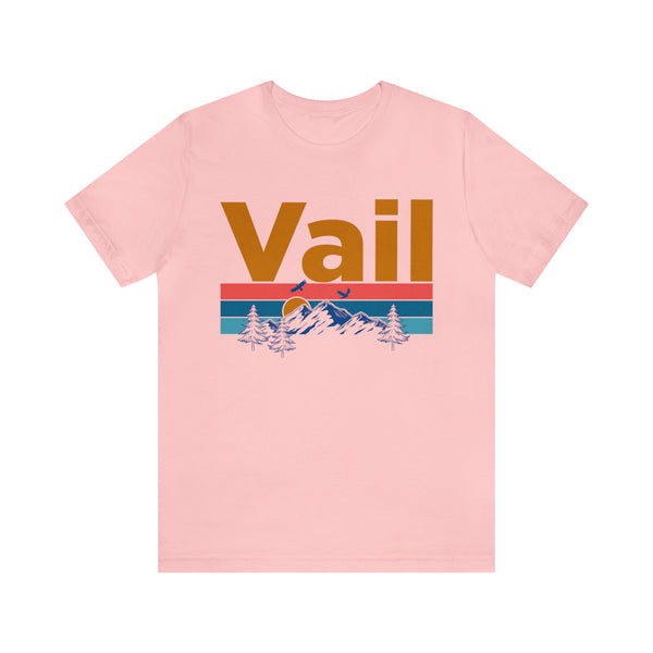 Vail, Colorado Shirt - Mountain Sunset Unisex Vail T-Shirt