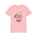 Stowe, Vermont Youth T-Shirt — Vintage Gondola Ski Mountain Tee-4