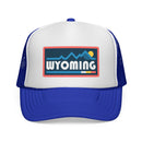 Wyoming Retro Mountains Trucker Hat - Vintage Style Wyoming Cap-3