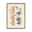 Angel Fire, New Mexico Ski Town Throw Blanket | Mountain Woven Blanket-3