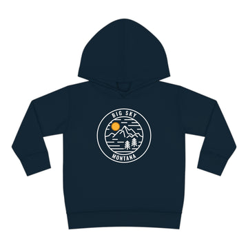 Big Sky, Montana Toddler Hoodie - Unisex Big Sky Toddler Sweatshirt - 0