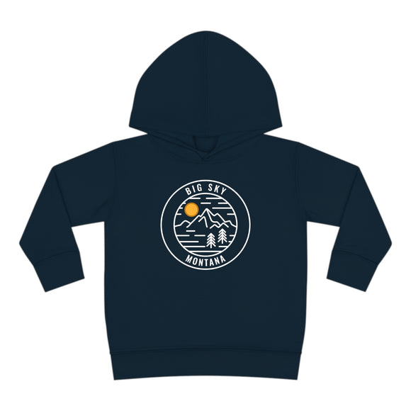 Big Sky, Montana Toddler Hoodie - Unisex Big Sky Toddler Sweatshirt