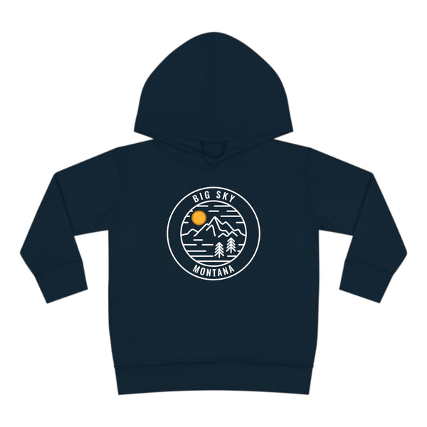 Big Sky, Montana Toddler Hoodie - Unisex Big Sky Toddler Sweatshirt