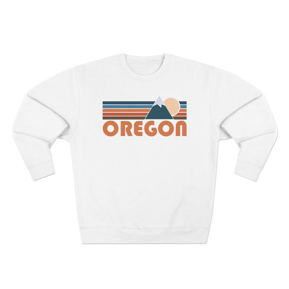 Premium Oregon Retro Mountain Graphic Sweatshirt
