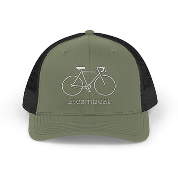 Buy loden-black Steamboat, Colorado Snapback Trucker Cap - Embroidered Steamboat Hat