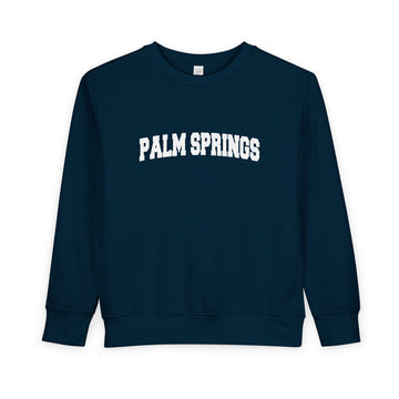 Buy navy Palm Springs, California Sweatshirt - Palm Springs Toddler Crewneck Sweatshirt