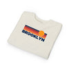 Brooklyn, New York Toddler Sweatshirt - Retro Sun Brooklyn Toddler Crewneck Sweatshirt