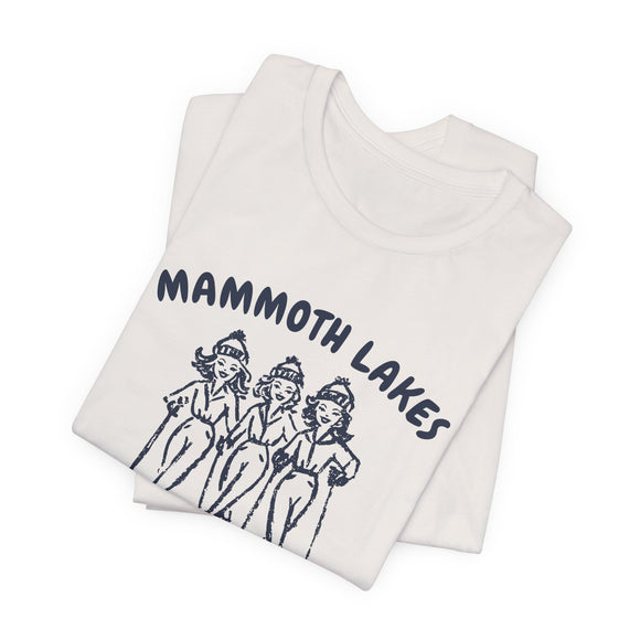Mammoth Lakes, California Ski Babes T‑Shirt — Retro Skiing Graphic Tee