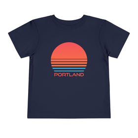 Portland, Oregon Toddler T-Shirt - Retro 80s Toddler Portland Shirt