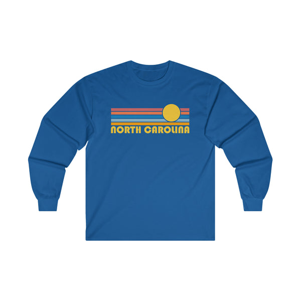 North Carolina Long Sleeve Shirt - Retro Unisex Shirt