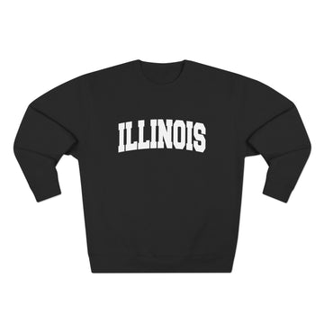 Buy black Premium Illinois Retro Graphic Sweatshirt