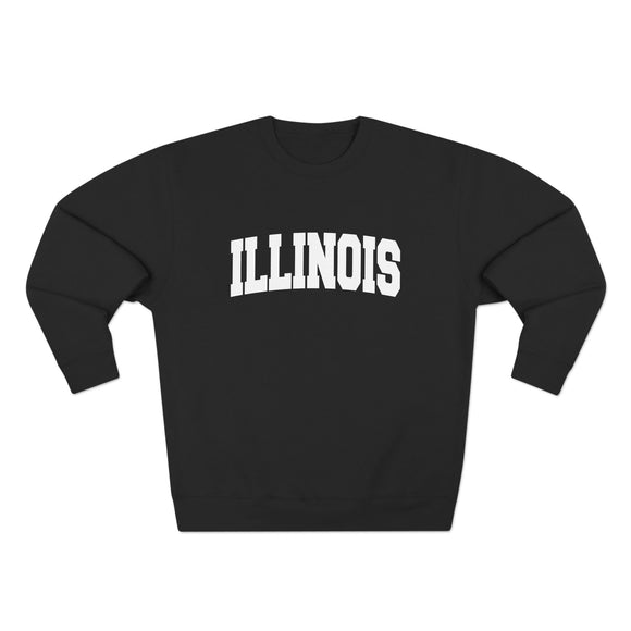 Premium Illinois Retro Graphic Sweatshirt