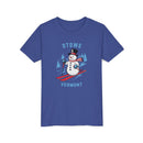 Stowe, Vermont Youth Skiing Snowman Tee - Kids Stowe T Shirt-12