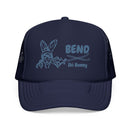 Bend, Oregon Ski Bunny Trucker Hat-3