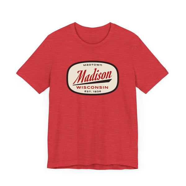 Madison, Wisconsin T-Shirt - Retro Unisex Madison Shirt