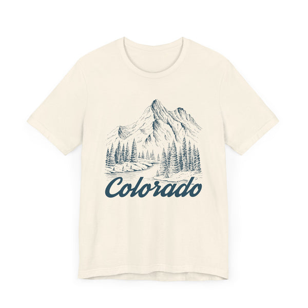 Colorado Graphic Tee - Mountain Illustration Colorado T Shirt