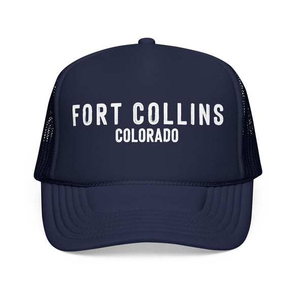 Fort Collins, Colorado Trucker Hat - Foam Fort Collins Cap
