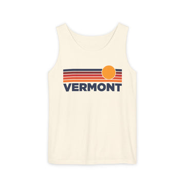 Vermont Retro Sunstripe Tank Top | Comfort Colors - 100% Cotton - 0