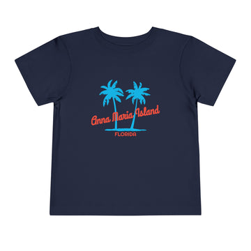 Anna Maria Island, Florida Toddler T-Shirt - Retro Palm Tree Toddler Anna Maria Island Shirt