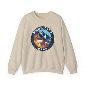 Park City, Utah Sweatshirt - Ski Lift Park City Crewneck Sweatshirt - 0