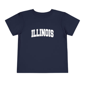 Buy navy Illinois Toddler Graphic Tee - Kids Illinois Vacation T-Shirt