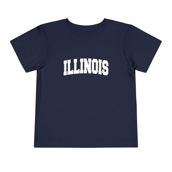 Illinois Toddler Graphic Tee - Kids Illinois Vacation T-Shirt