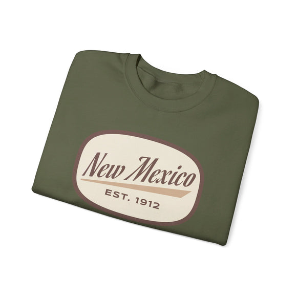 New Mexico Sweatshirt - Unisex Retro New Mexico Crewneck Sweatshirt